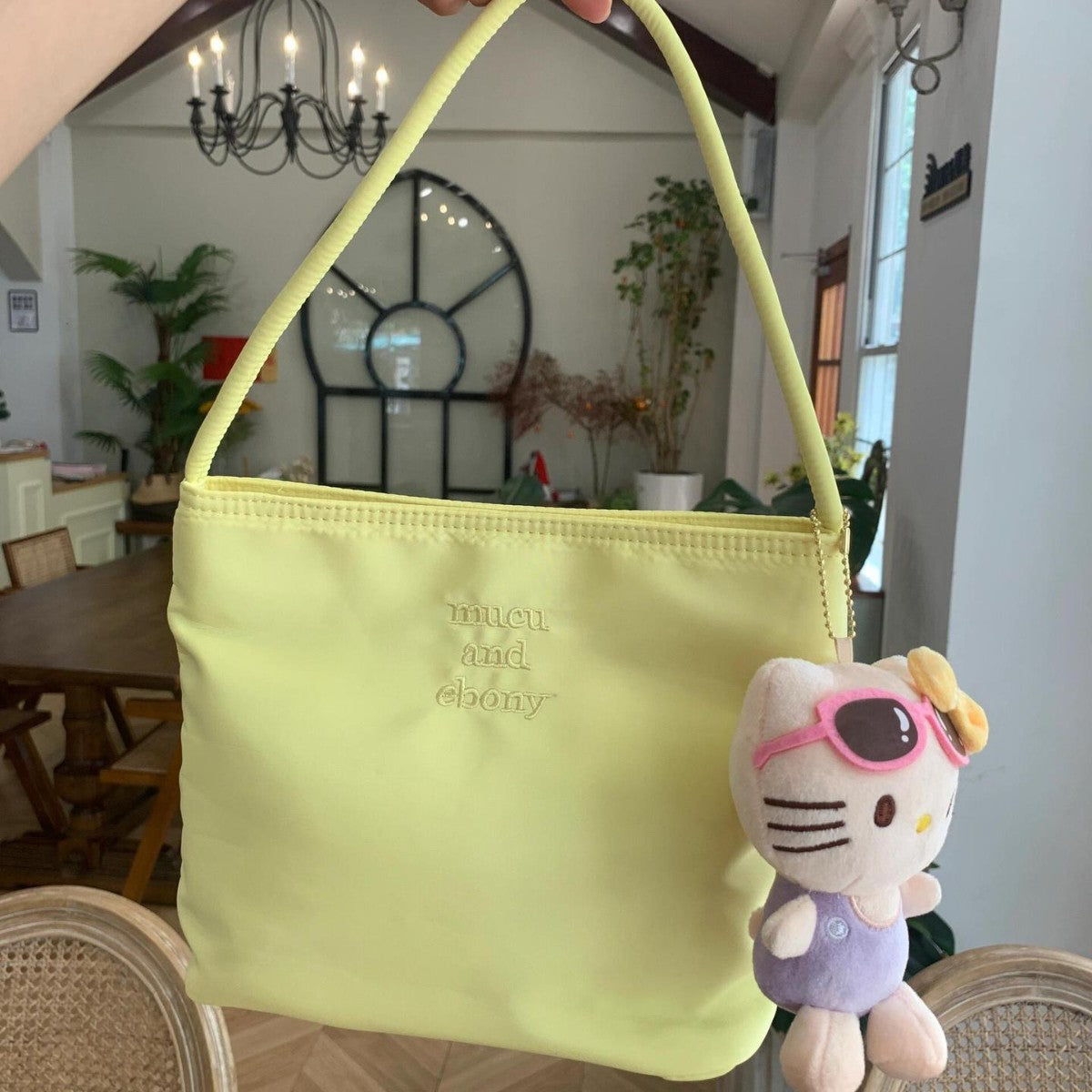Much&Eboy Women's Chic Nylon Casual Shoulder Bag - Versatile Bucket Handbag