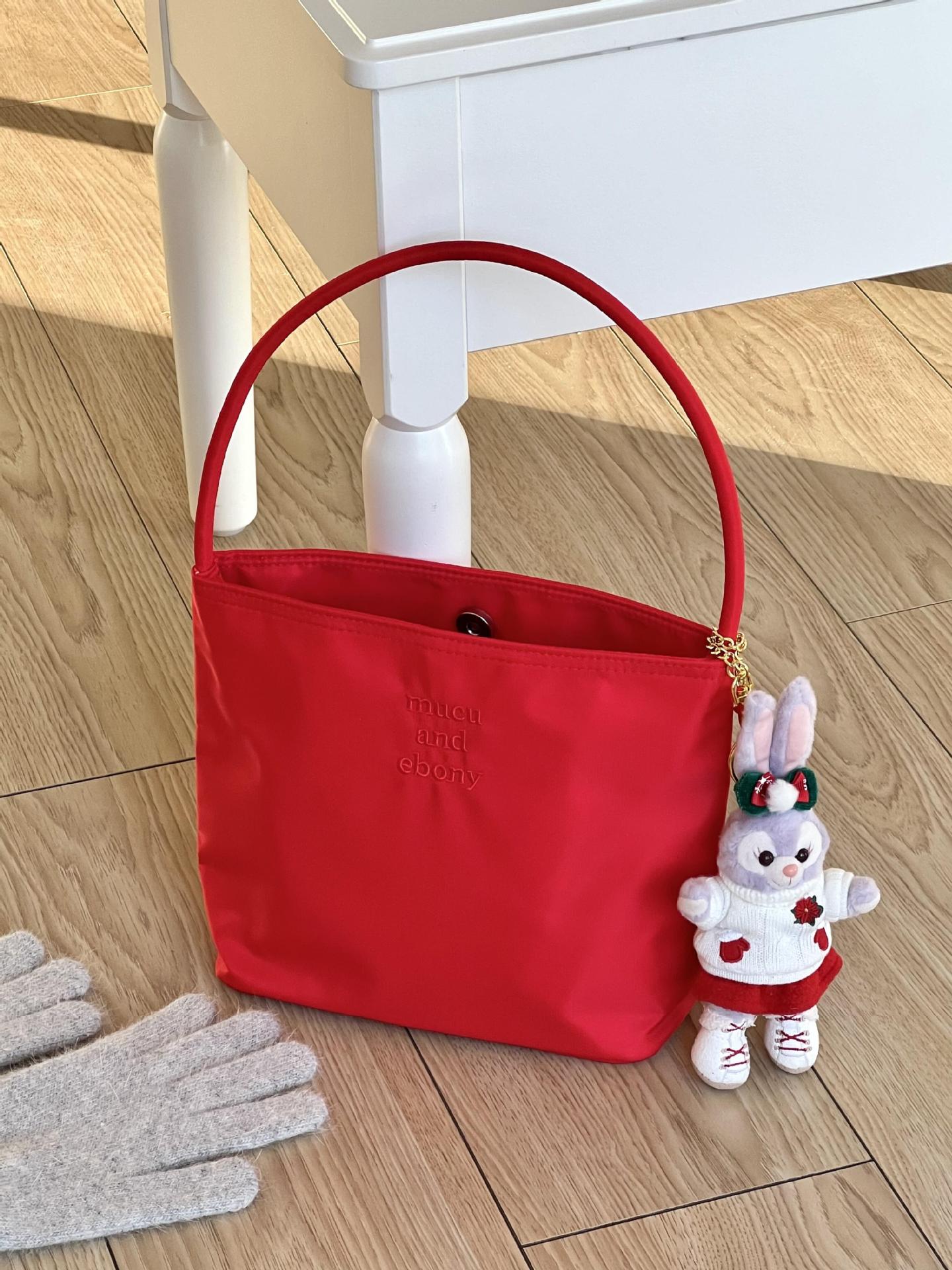Much&Eboy Women's Chic Nylon Casual Shoulder Bag - Versatile Bucket Handbag