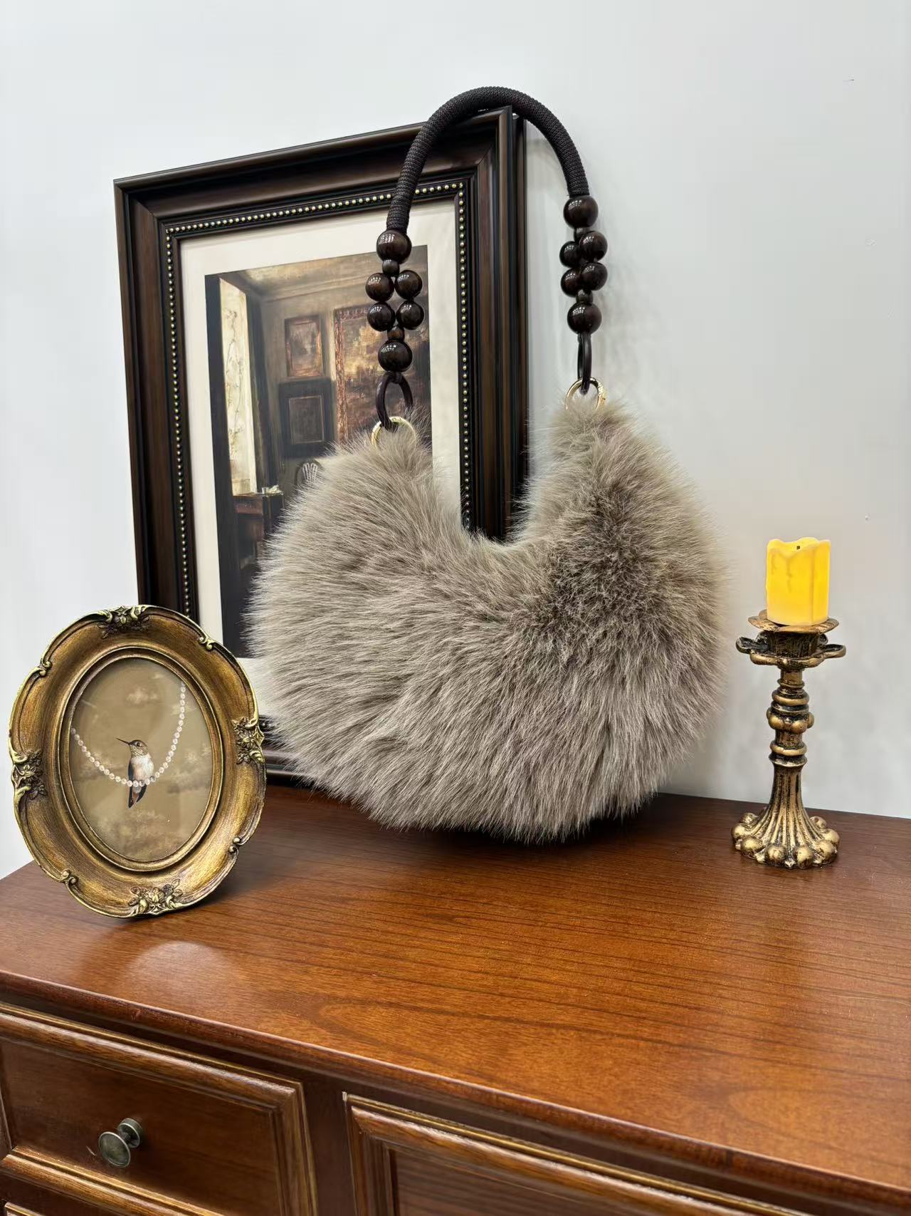 Cozy Faux Fur Plush Dumpling Bag - Chic Shoulder & Handbag for Everyday