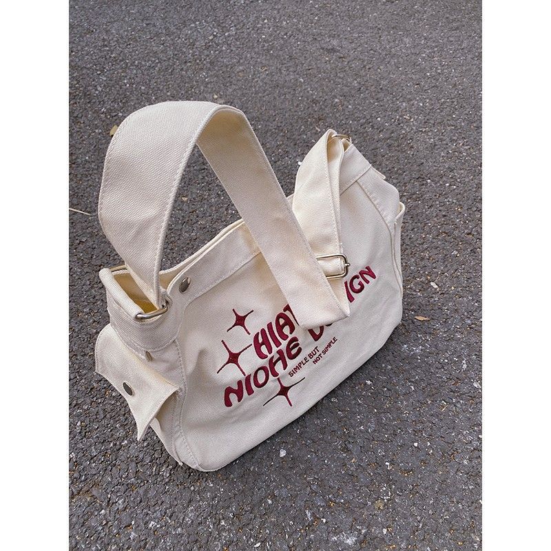 Chic Canvas Bucket Tote Bag - Large Capacity Crossbody & Shoulder Handbag for Women, Effortless Everyday Style