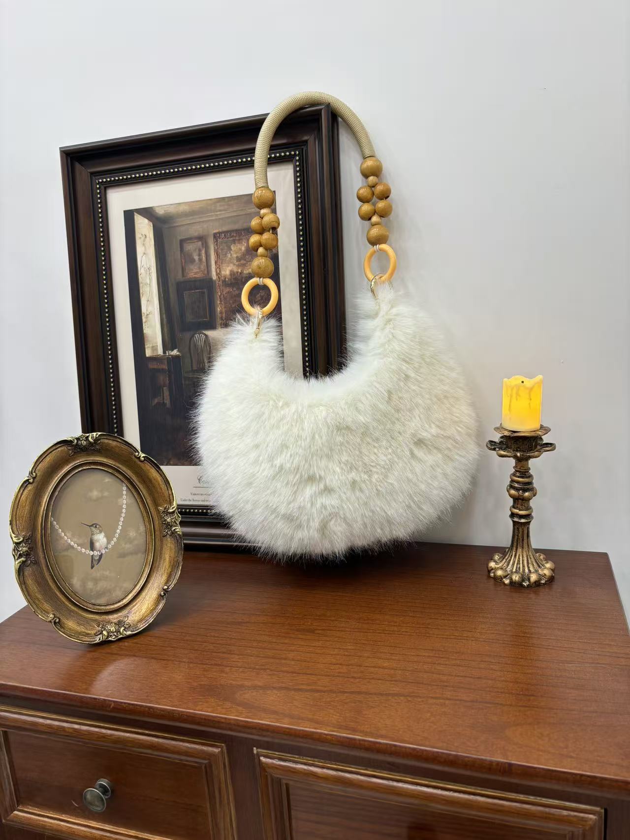Cozy Faux Fur Plush Dumpling Bag - Chic Shoulder & Handbag for Everyday