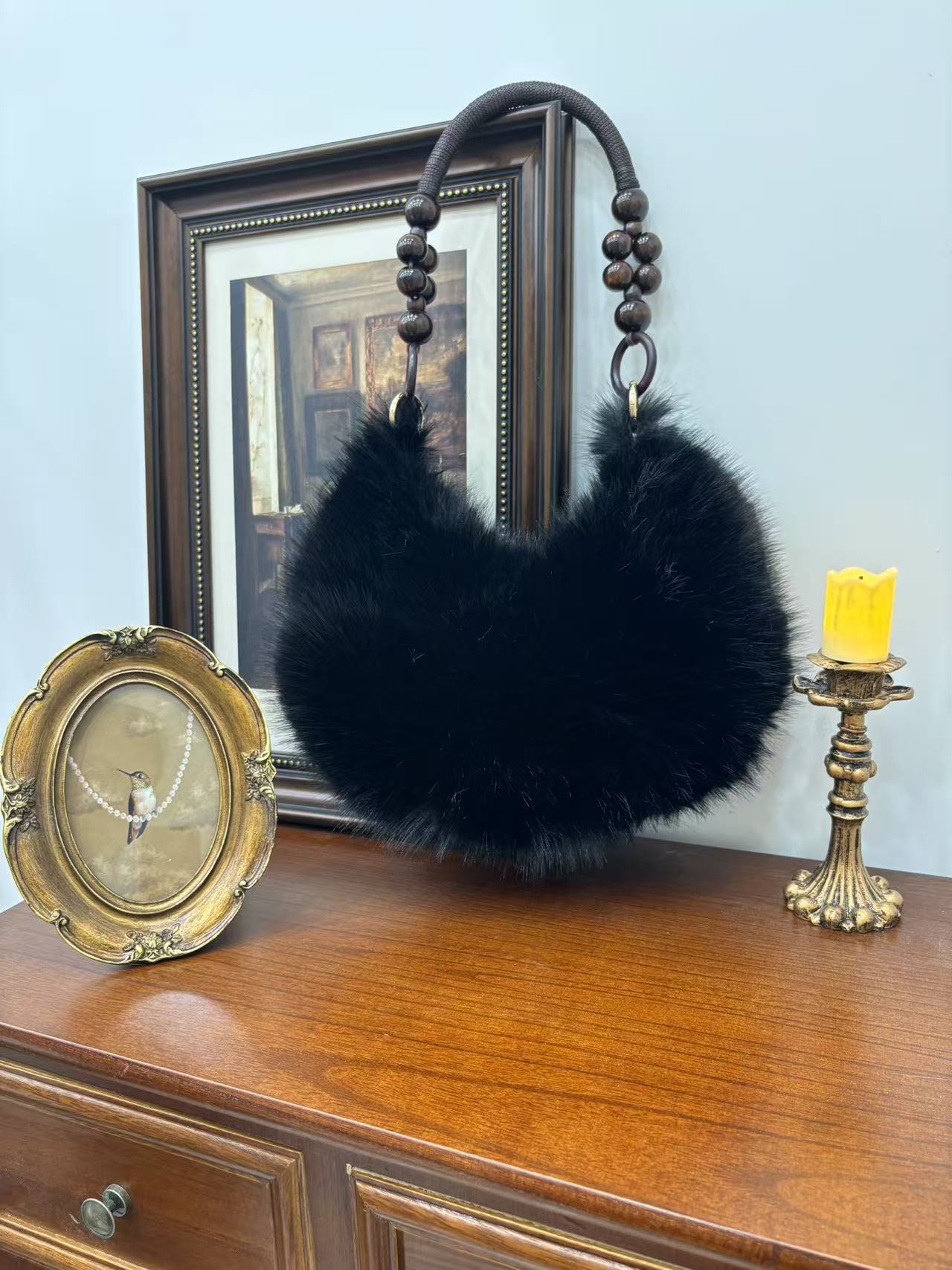 Cozy Faux Fur Plush Dumpling Bag - Chic Shoulder & Handbag for Everyday