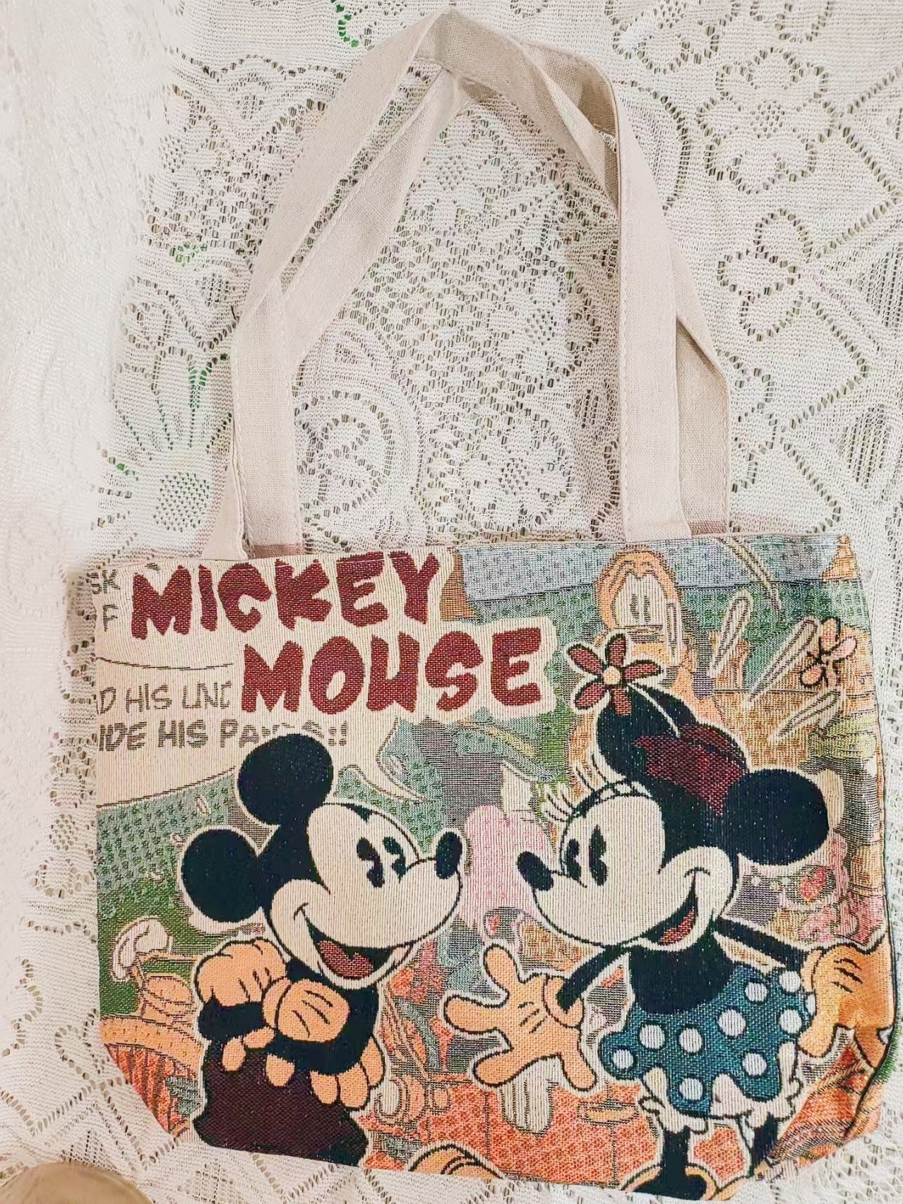 Boho Chic Double-Sided Elephant Embroidered Canvas Shoulder Bag - Spacious Everyday Tote