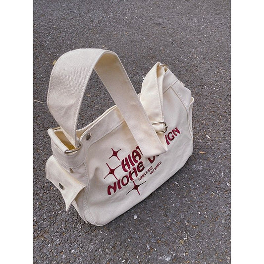 Chic Canvas Bucket Tote Bag - Large Capacity Crossbody & Shoulder Handbag for Women, Effortless Everyday Style