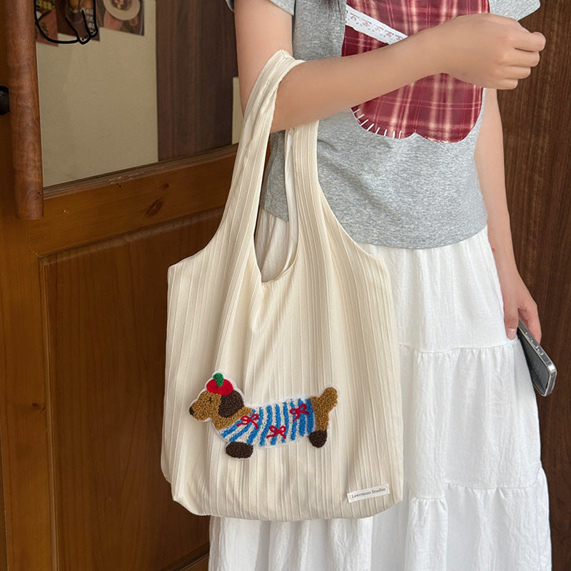 Chic & Versatile Canvas Tote Bag - Spacious Shoulder, Crossbody & Handbag for Everyday Style
