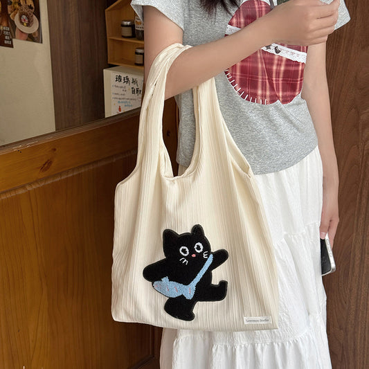 Chic & Versatile Canvas Tote Bag - Spacious Shoulder, Crossbody & Handbag for Everyday Style