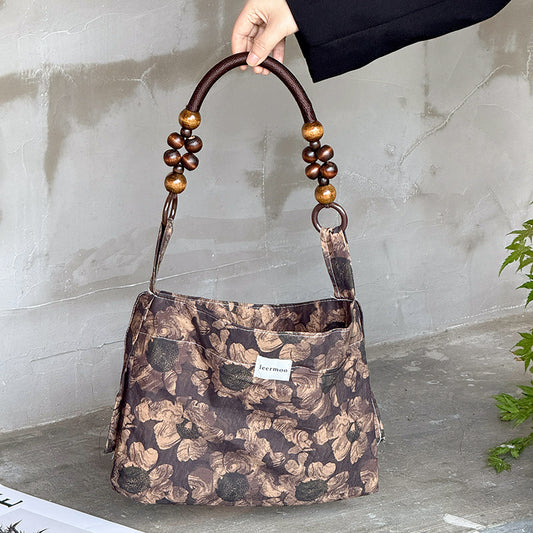 Chic Oriental Retro Shoulder Tote Bag - Stylish, Versatile & Spacious for Everyday