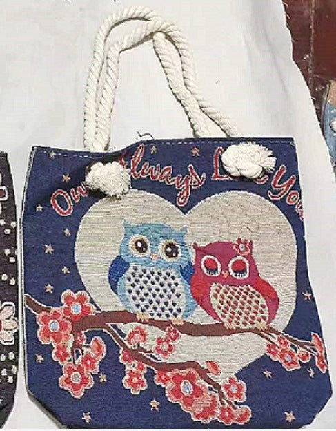 Boho Chic Double-Sided Elephant Embroidered Canvas Shoulder Bag - Spacious Everyday Tote