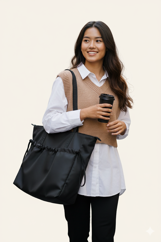 Waterproof Nylon Tote Bag for Women - Large Capacity, Chic & Versatile Shoulder Handbag